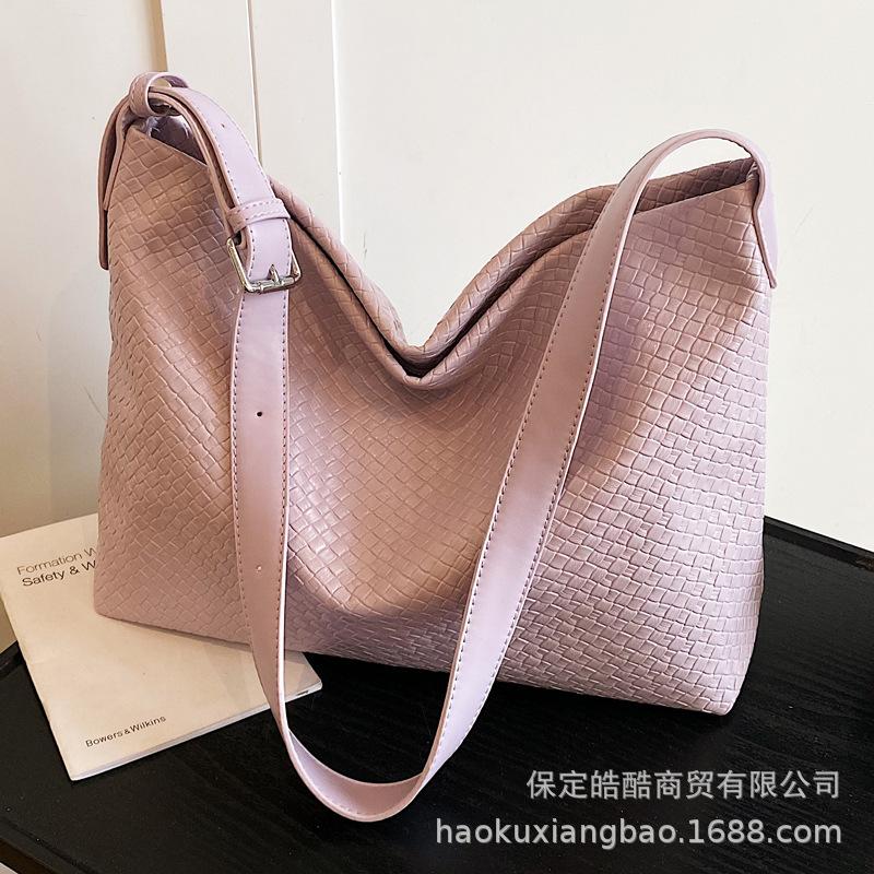 Tote bag women's large capacity 2025 new casual simple versatile shoulder bag high-end casual work commuter bag