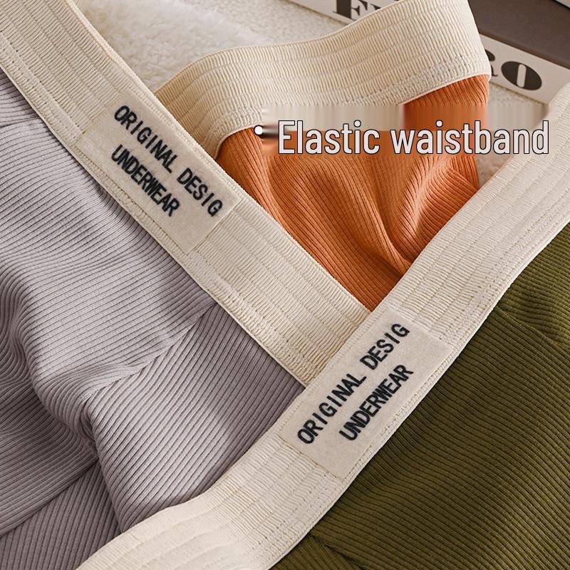 Мужские боксеры-брифы YZL из чистого хлопка - Дышащие, удобные, простой дизайн для мужчин и мальчиков