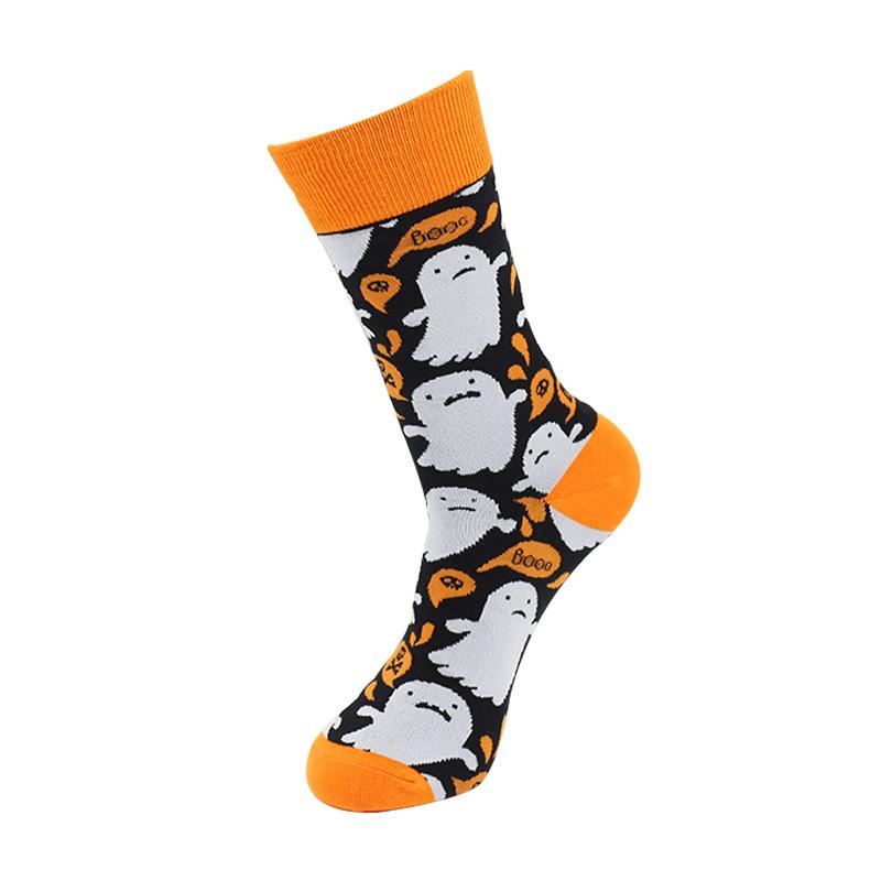 Men's Large Size New Colorful Geometric Pattern Sport Tube Socks