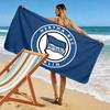 Пляжное полотенце Hertha BSC, Большое, Мягкое, Быстросохнущее, для Пляжа, Кемпинга, Плавания