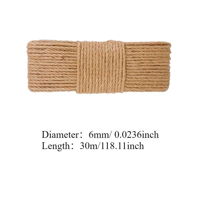 10/20/30/50 м натуральная веревка из сизаля веревка для царапания кошек веревка для дерева когтеточка DIY игрушка лапа коготь мебель протектор когтеточка