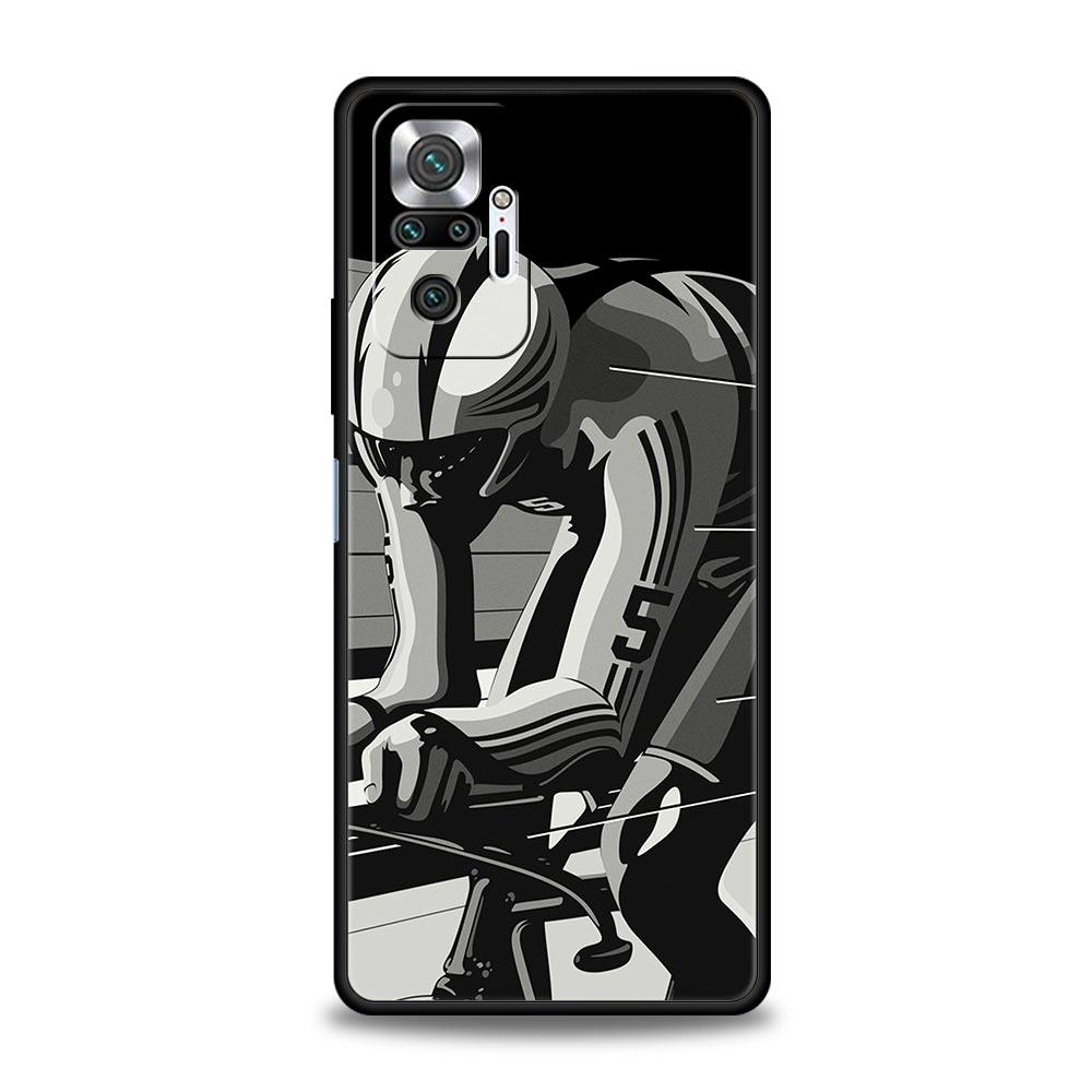 Чехол для телефона с рисунком 'Велосипедный спорт в горах' Для Xiaomi Redmi Note 13 12 5G 11 10 Pro Plus 4G 9S 9 8 7 9T 13C 12C 10C 9C 9A Мягкий чехол