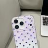 Магнитный чехол для телефона с градиентом и горошком для iPhone 14/15/16/17 Pro Max - Двухслойный корпус