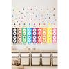 I'm Learning Colors Kindergarten Nursery School Children's Room Wall Door Glass Sticker Set