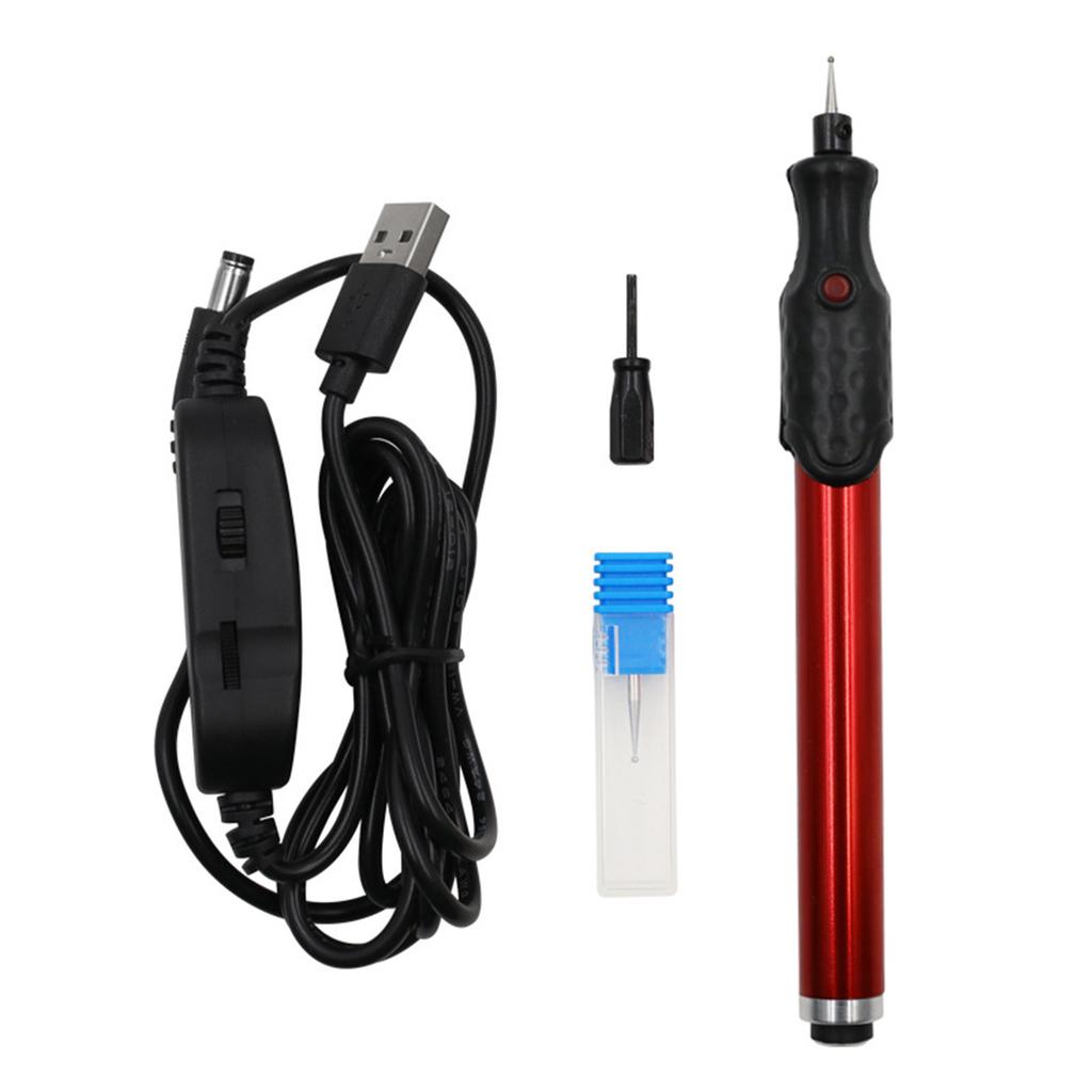 Электрическая гравировальная ручка USB Регулируемая скорость Портативный мини-электрический гравер для металла дерева стекла