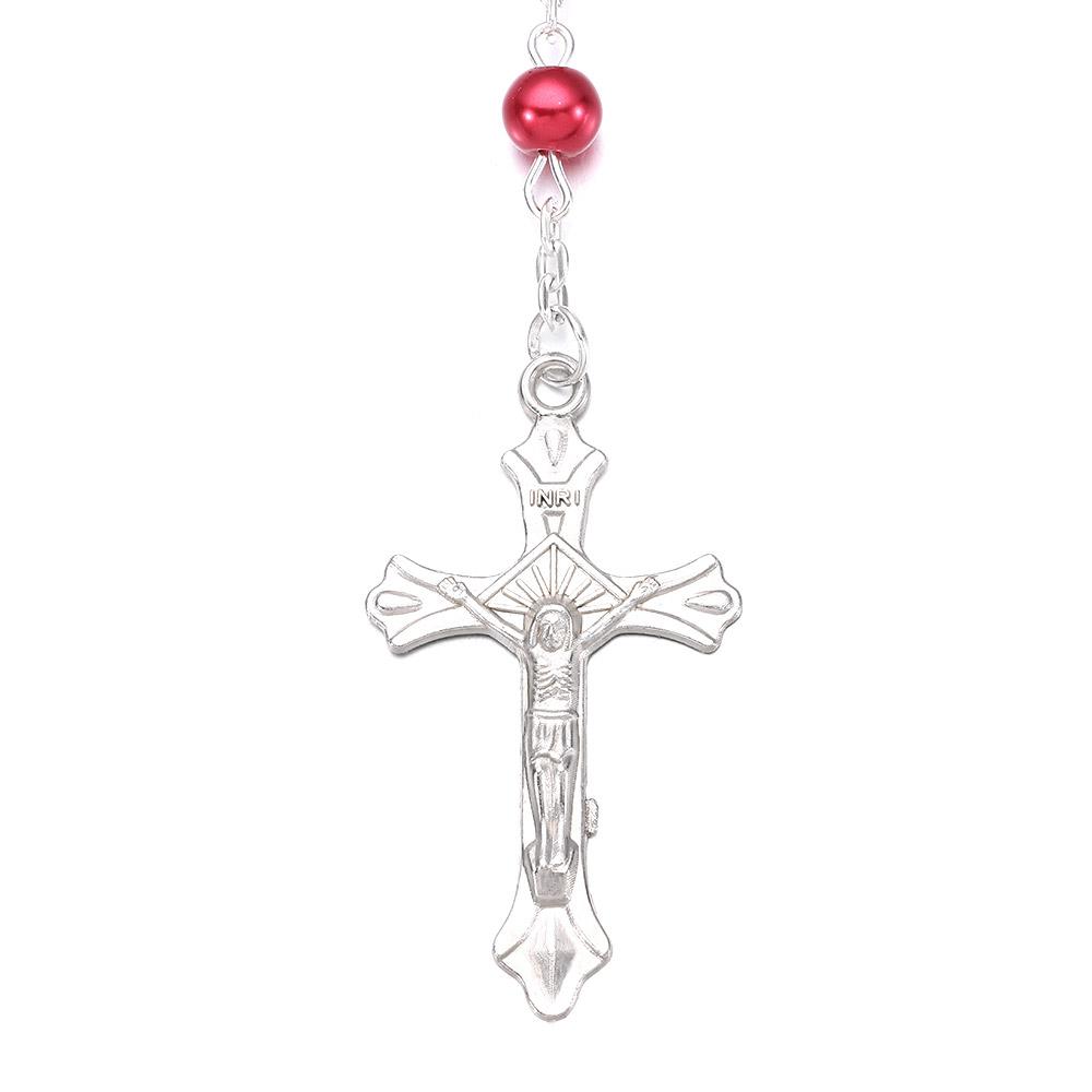 6 мм четки бусины четки католическое ожерелье простой стиль женское ожерелье для девочки-подростка