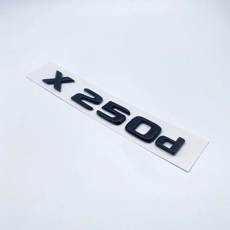 Glossy Black Letters X250d X350d 4Matic Etition 1 Emblem for Mercedes Benz X Car Fender Badge Trunk Nameplate Logo Sticker ZU9