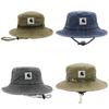 Fisherman Hat Men Women Outdoor Sun Protection Cotton Wide Brim Foldable Mesh For Summer Fishing Trips