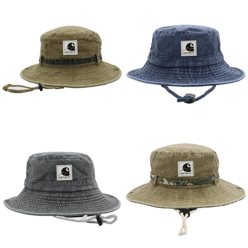 Fisherman Hat Men Women Outdoor Sun Protection Cotton Wide Brim Foldable Mesh For Summer Fishing Trips