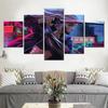 Холст Картины 5 Шт. Девушка Воин Меч Плакаты Украшения Дома Эстетический Декор Комнаты Настенное Искусство Современная Гостиная Картины Без Рамки