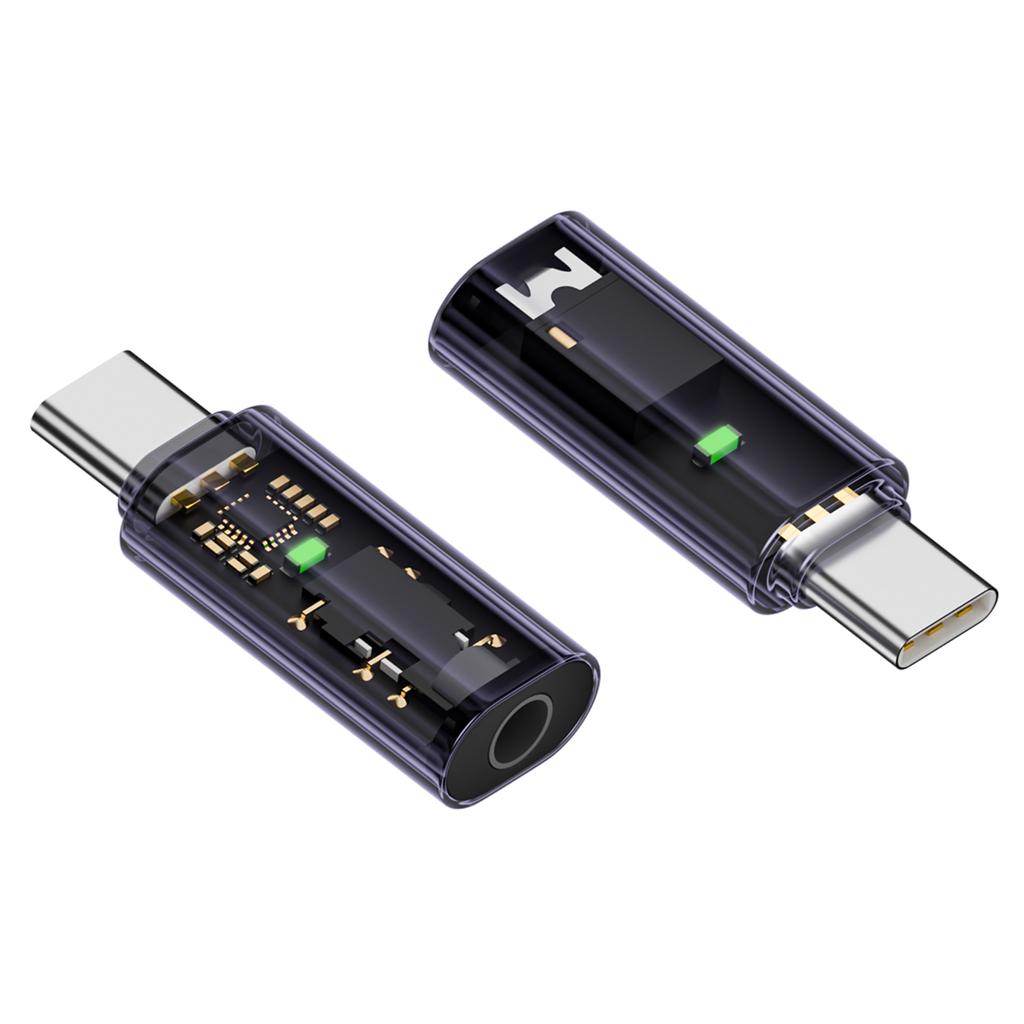 Адаптер для наушников Type C - 3,5 мм с декодирующим чипом, преобразователем звуковой частоты, подходит для безупречного прослушивания музыки