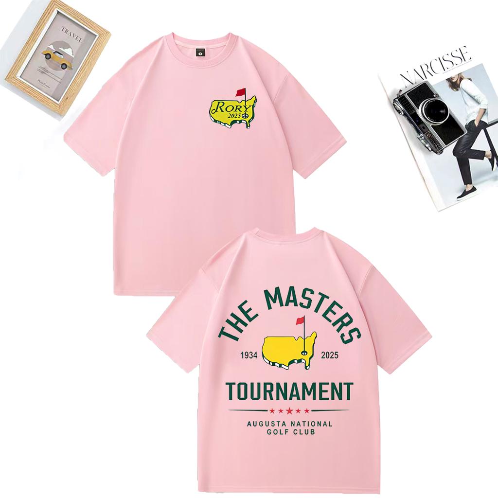 Fashion TShirt Rory Mcllroy Masters 2025 Graphics Tshirt Unisex WOMEN Casual High Quality vintage Hot Cotton short sleeve T Shirts