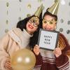 Happy New Year New Year Theme Party Glasses Photo Props