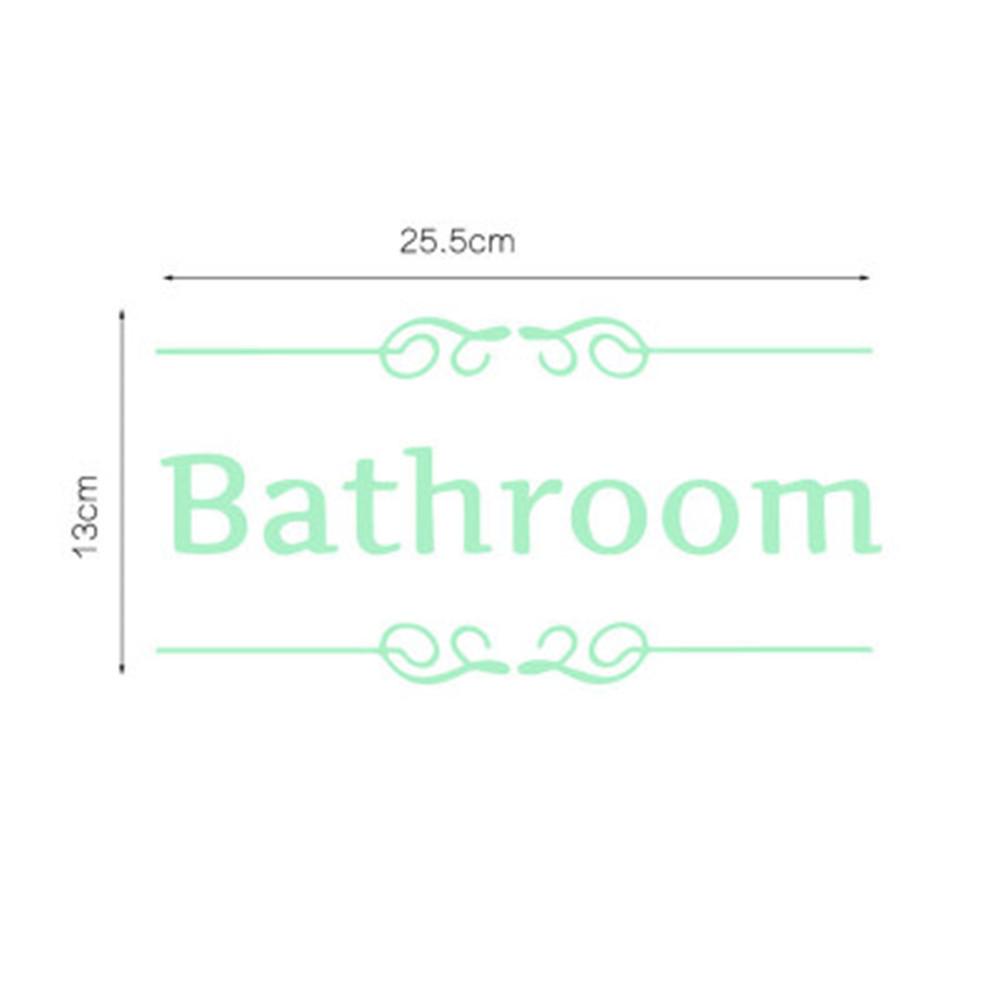 Светящаяся наклейка для ванной комнаты, люминесцентная настенная наклейка для туалета, съемная наклейка