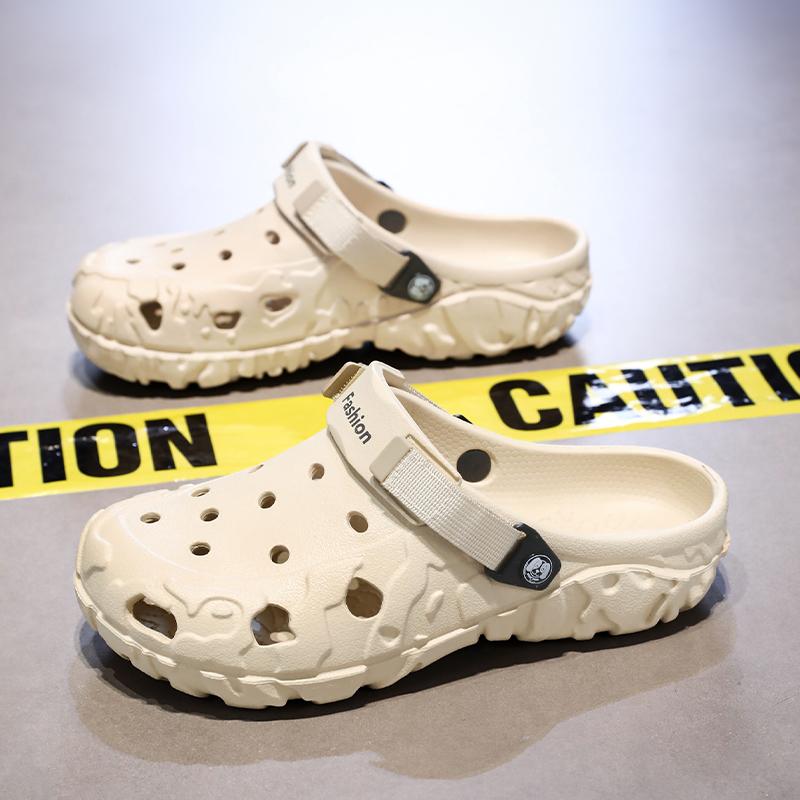 Men's Slippers New Large Size Fashion Thick-soled Casual Sports Sandals Men's EVA Lightweight Breathable Outdoor Beach Shoes Men