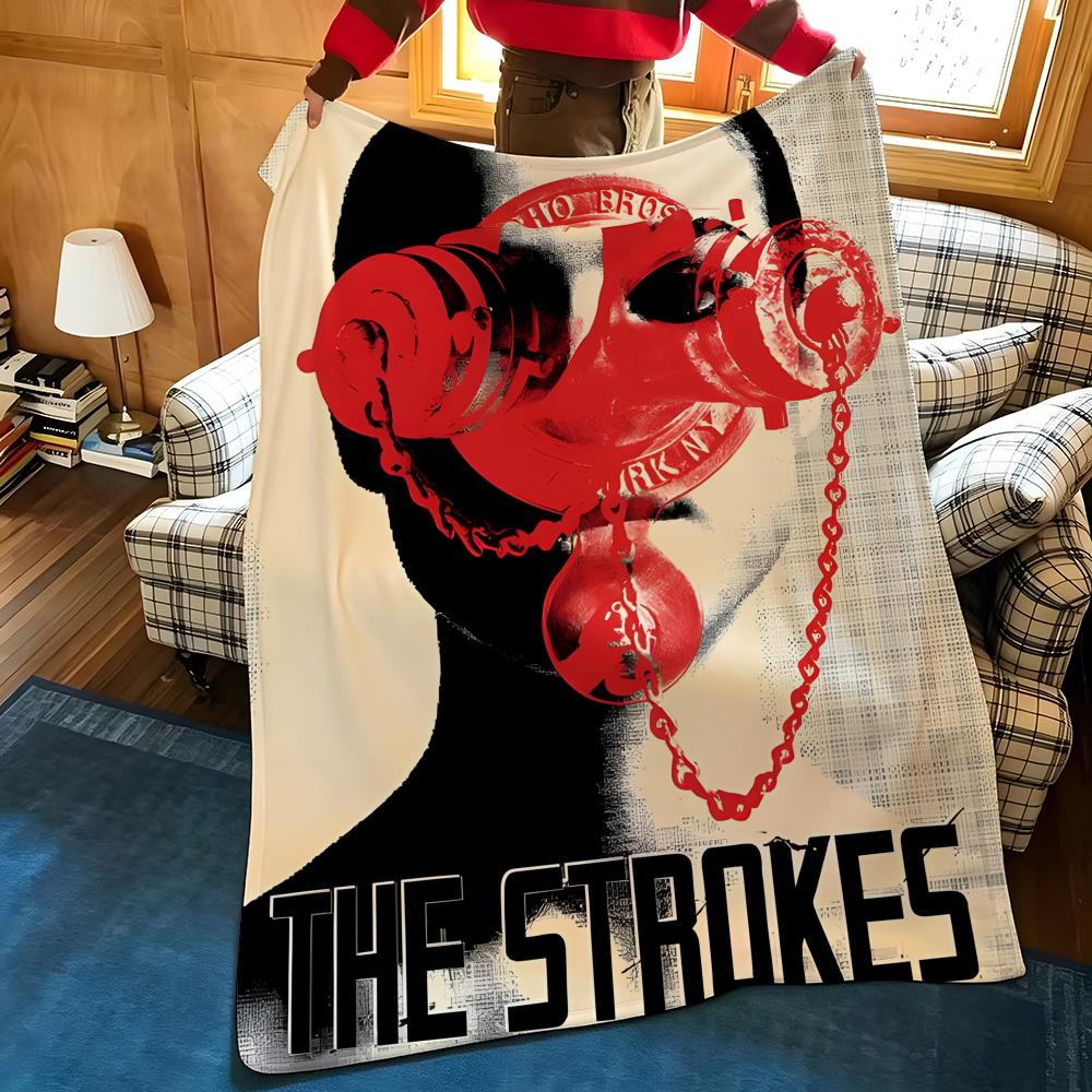 Музыкальный Т-образный плед с рисунком «S-Strokes Throw» Подходит для диванов, кроватей, офисов, путешествий, походных стульев