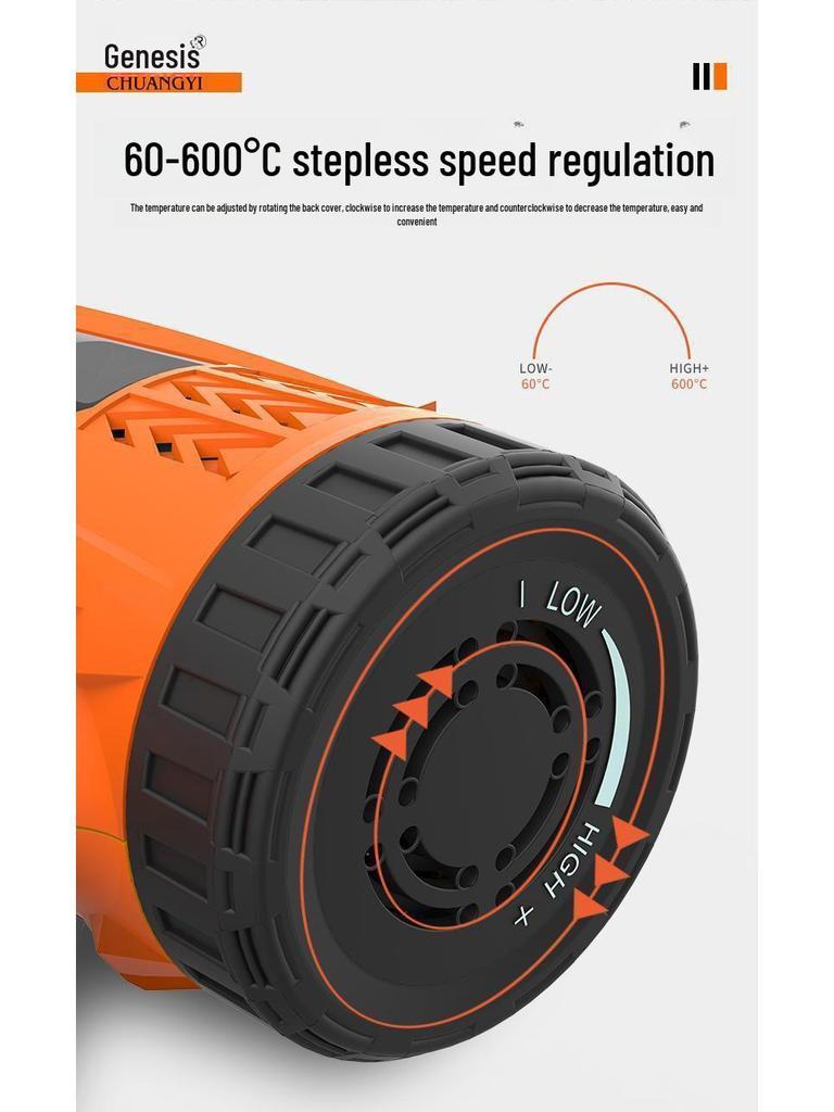 Chuangyi High-Power Digital Display Industrial Hot Air Gun for Precision Heating