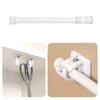 Curtain Rod No Drilling Self Adhesive Telescopic Drapery Rod Anti-slip Anti-rust Bedroom Kitchen Curtain Rod Holders Clothes Drying Rod