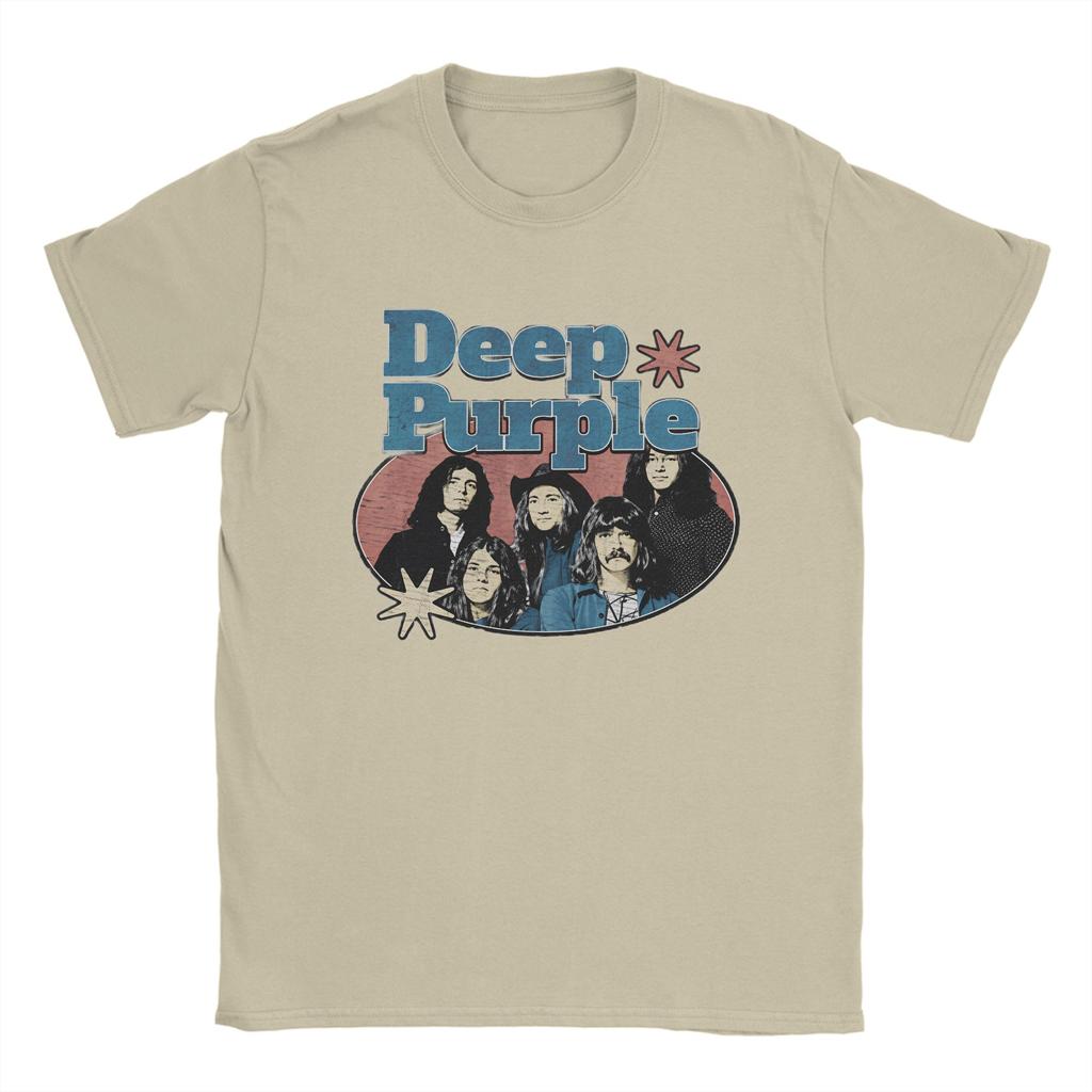 Band Deep Purple Art T Shirt Summer  Pure Cotton TShirts For Adult Harajuku Casual Tshirt ShortSleeved Vintage Clothes