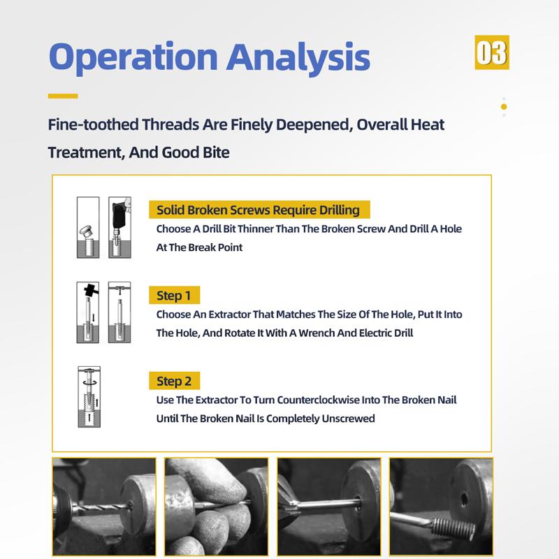5/6 шт. экстрактор для винтов, набор металлических сверл, экстрактор для удаления поврежденных винтов, деревообрабатывающие инструменты, экстрактор сломанных болтов для водопроводных труб