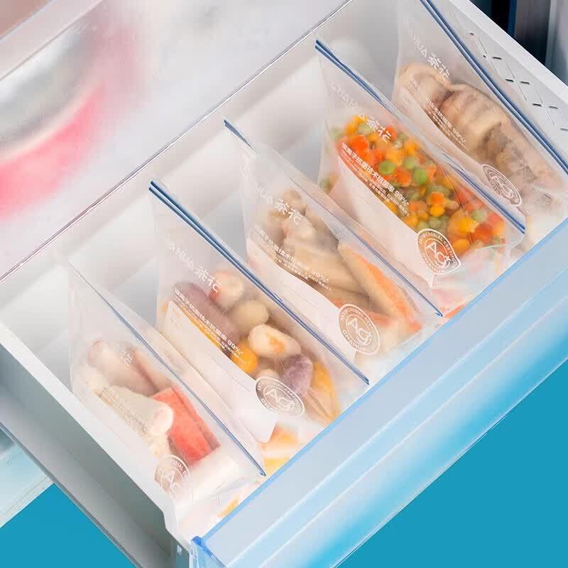 Антибактериальные пакеты с зип-застежкой для хранения продуктов "Камелия"