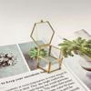 Glass Jewelry Accessory Box Hexagon Geometric Jewelry Storage Box Accessory Box Ring Box  Wedding