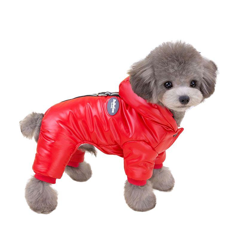Зимняя флисовая куртка для маленьких собак, костюм для кошки, водонепроницаемая одежда для домашних животных, комбинезон для собак и кошек, модное пальто для щенков с капюшоном, чихуахуа, мопс