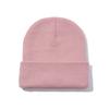 Doudou hat autumn and winter thermal hat solid color light plate double layer knitted cold hat wool fluorescent hat street