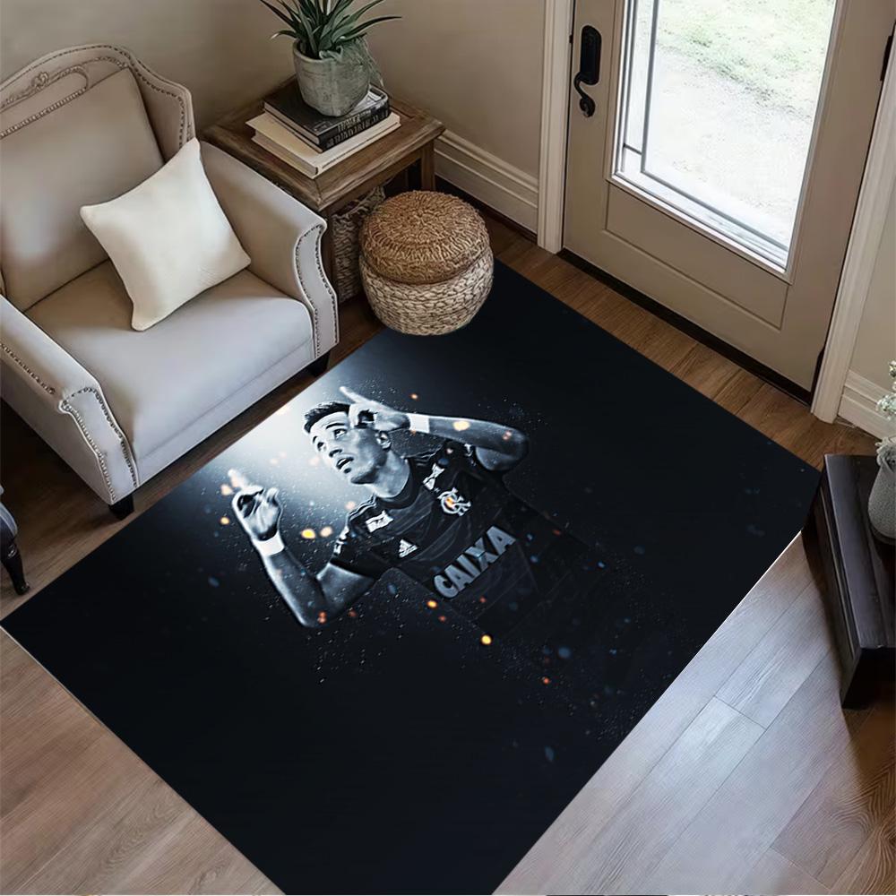 Football Player Action Area Rug Design for Dining Room Balcony Decorate room Study room Antislip Carpet Anime Office Decor