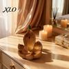Tea Room Decoration Lotus Backflow Incense Burner Holder, Resin Cone Diffuser, Desktop Aromatherapy Holder for Yoga Meditation Bedroom