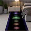 Bohemian Seven Chakras Carpet Multicolor Planet Butterfly Flower of Life Flower Suitable Bedroom Room Floor Decor Anti-slip Rugs