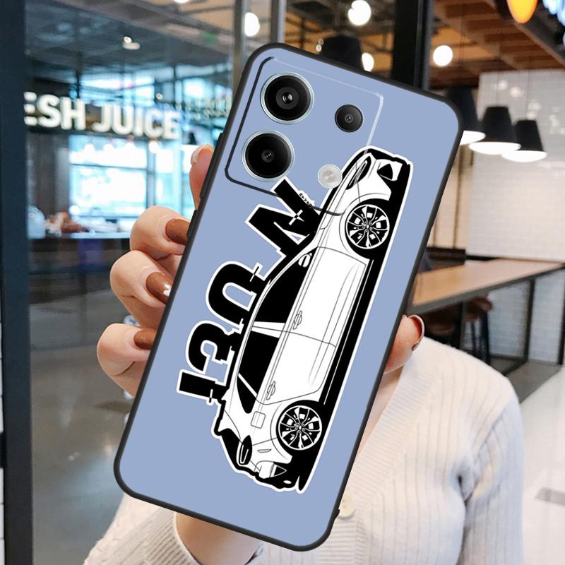 Чехол для спортивного автомобиля i30N для Xiaomi Redmi Note 13 Pro 12 11 9 10 Pro 9S 10S 11S 12S Redmi 12 10C 12C 13C