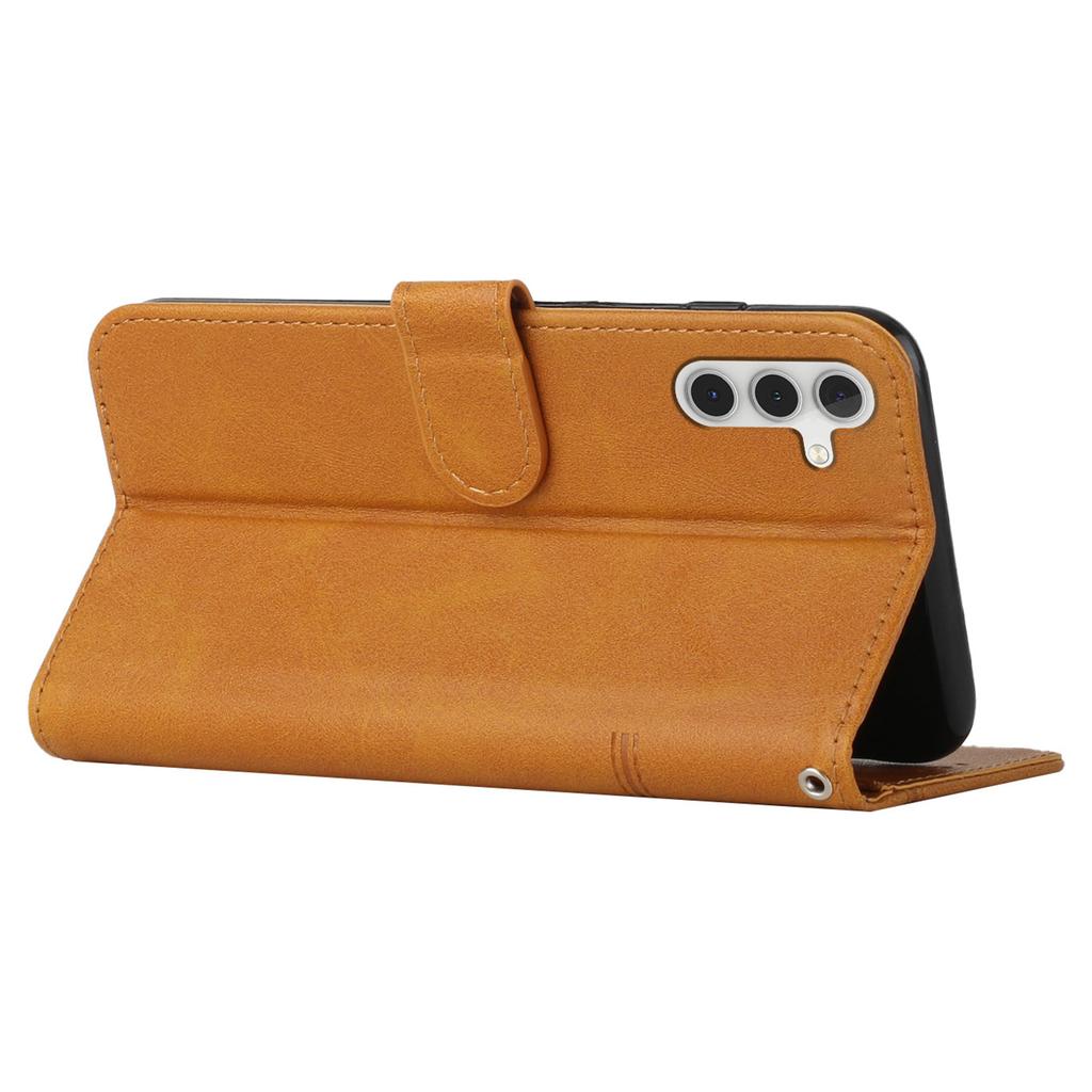 For Samsung Galaxy M15 5G/F15 5G Anti-Scratch PU Leather Phone Case Stand Cell Phone Cover