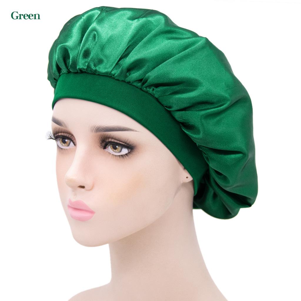 Cover Fashion Night Sleep Women Silk Bath Nightcap Hair Cap Shower Caps Sleeping Hat Satin Bonnet
