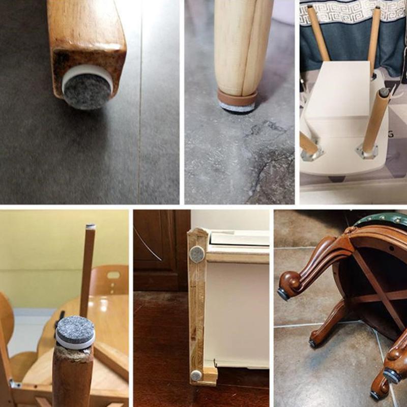 Модные роскошные 30 шт. Стул Стол Мебель Ножки Нижние ножки Нескользящая плитка Пластиковая накладка Мебельный гвоздь для пола Нескользящий деревянный пол Защитный гвоздь