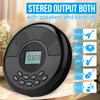 Портативный CD-плеер Walkman, CD-плеер с Bluetooth-передатчиком и встроенными динамиками, поддержка наушников, перезаряжаемый Discman с функцией воспроизведения через USB