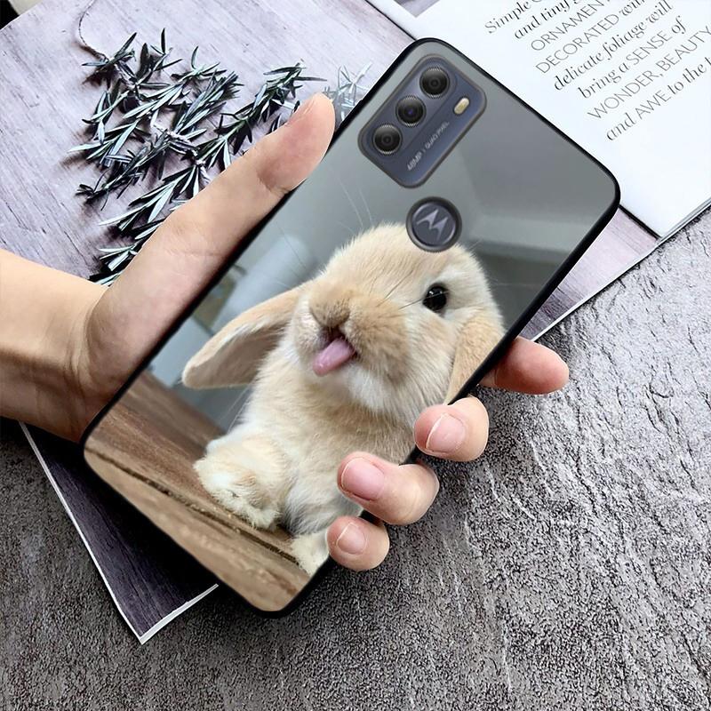 Phone Case For Moto G86 G85 G75 G15 G05 G56 G72 G53 G54 G84 G60 G31 G32 G24 G 5G G Play Rabbit Bunny Animal