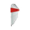 PB Swiss Tools PB Tools 9-Piece Knurled Ball Head Long Hex Wrench Set, No Packaging, 3212LH-10