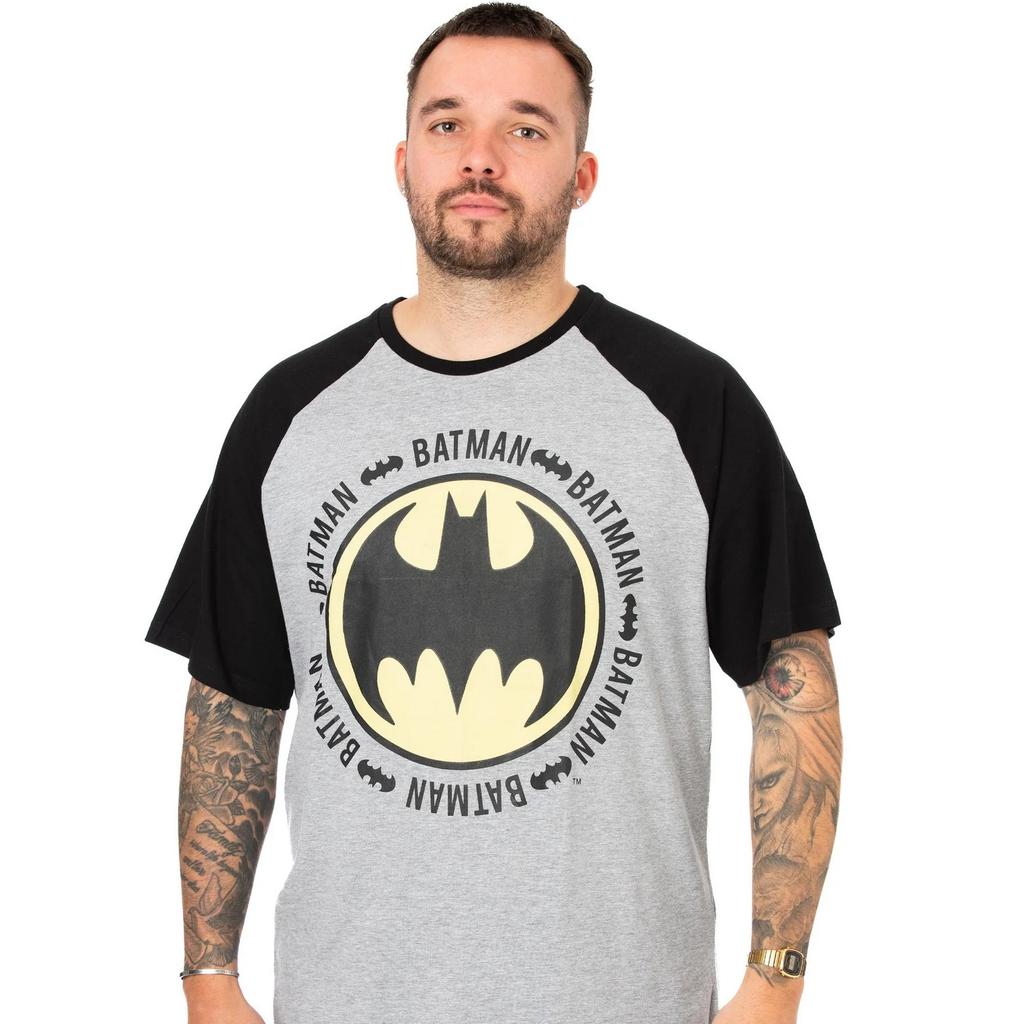 Batman Мужской длинный пижамный комплект с логотипом