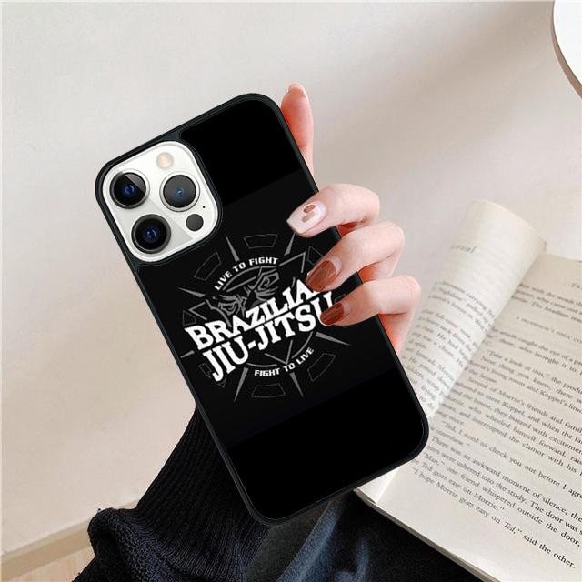 BJJ Brazilian Jiu Jitsu Art Phone Case For iPhone 17 Air 15 16 Cover 14 11 13 Pro Max 12 Plus Max Cover Coque