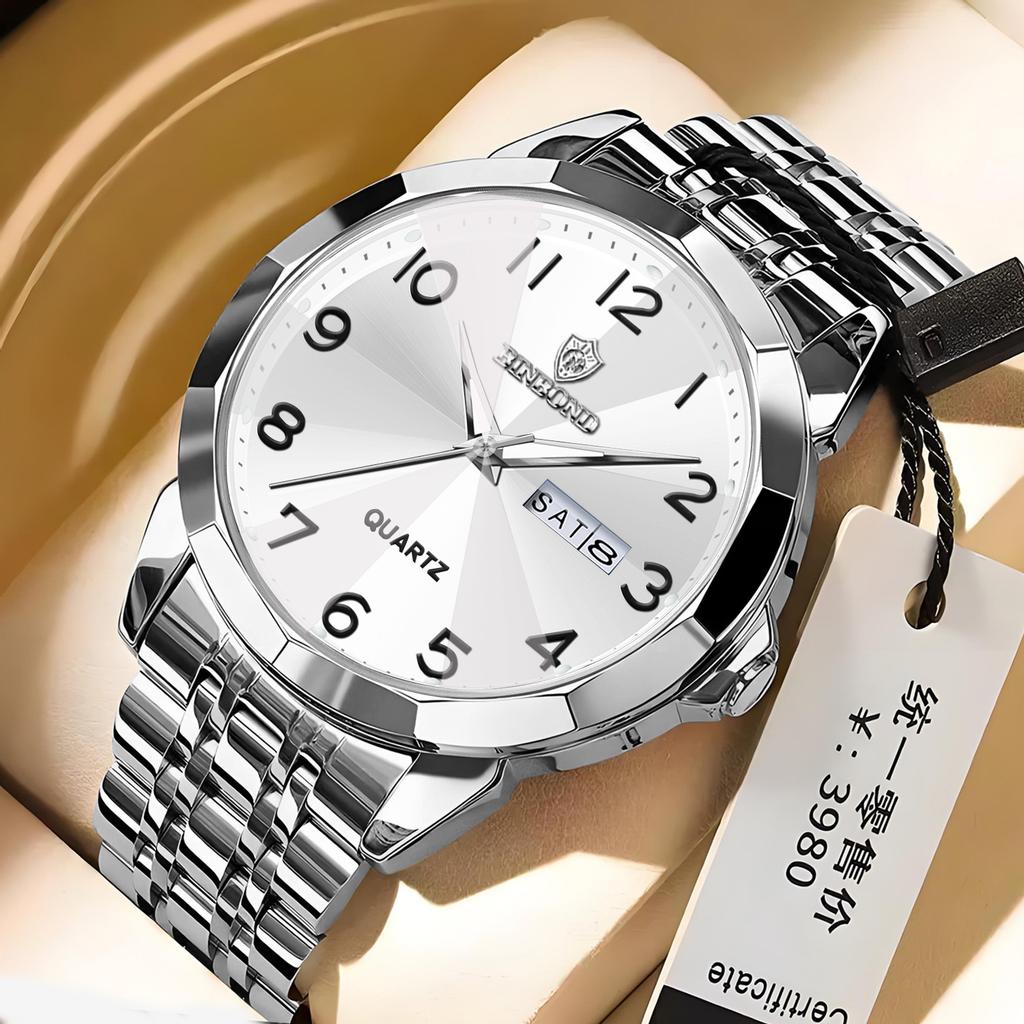 Мужские водонепроницаемые светящиеся наручные часы-будильник для бега