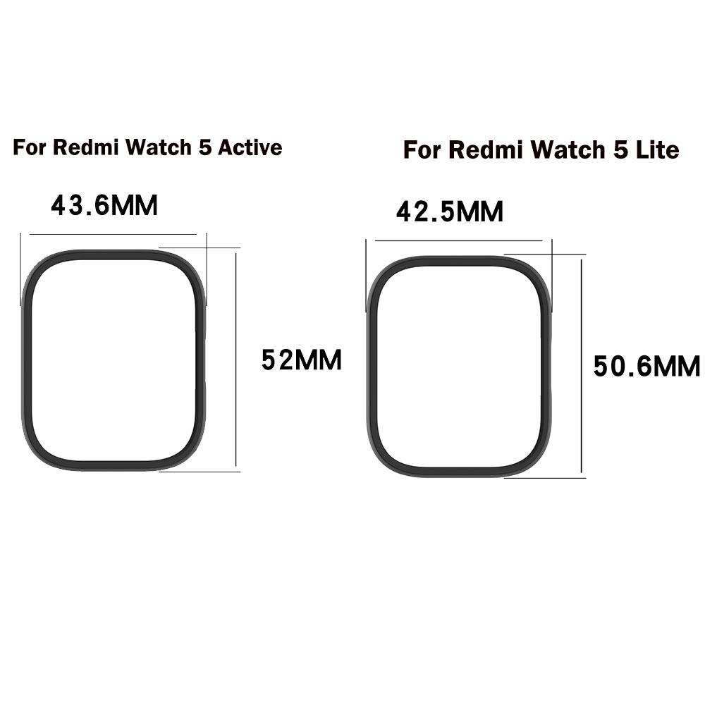 Полый защитный чехол из ПК для Xiaomi Redmi Watch 5 Active, умная рамка, жесткая крышка для Redmi Watch 5 Lite, защитная оболочка, бампер