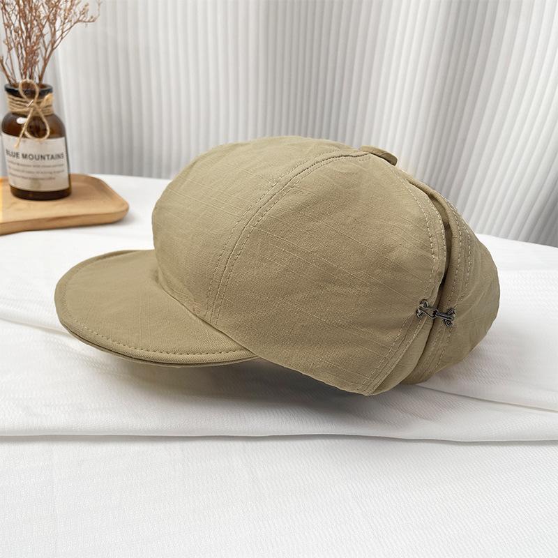 Шляпа Advance Женская Большой Обхват Головы Делает Лицо Маленьким Японская Художественная Шляпа Ретро Простая Универсальная Облачная Беретка