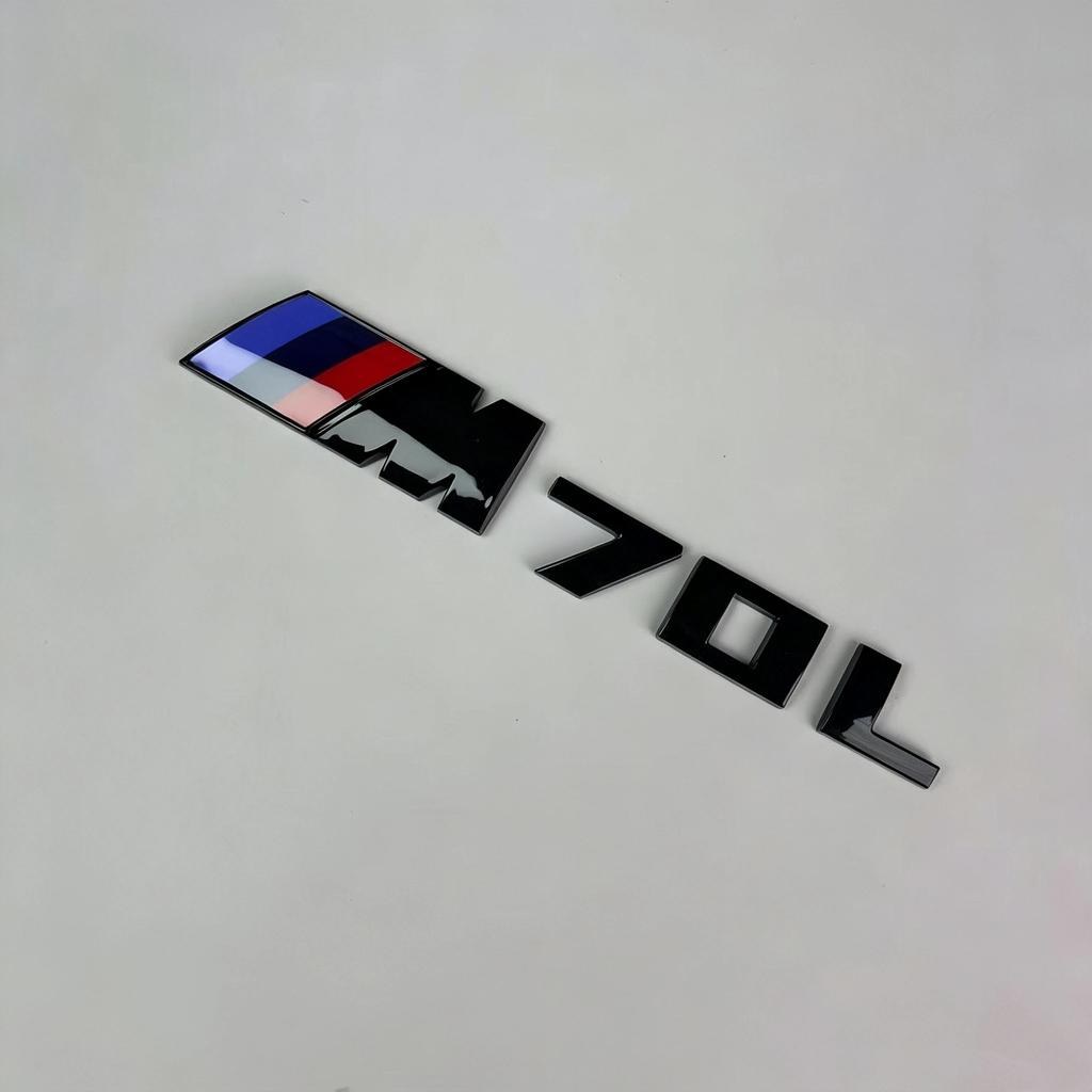 JYPK6 Compatible with New BMW i4 M50 Sport Rear Emblem Car Sticker, Modified Rear Badge Decal for BMW i7 M70L, High Quality Auto Exter