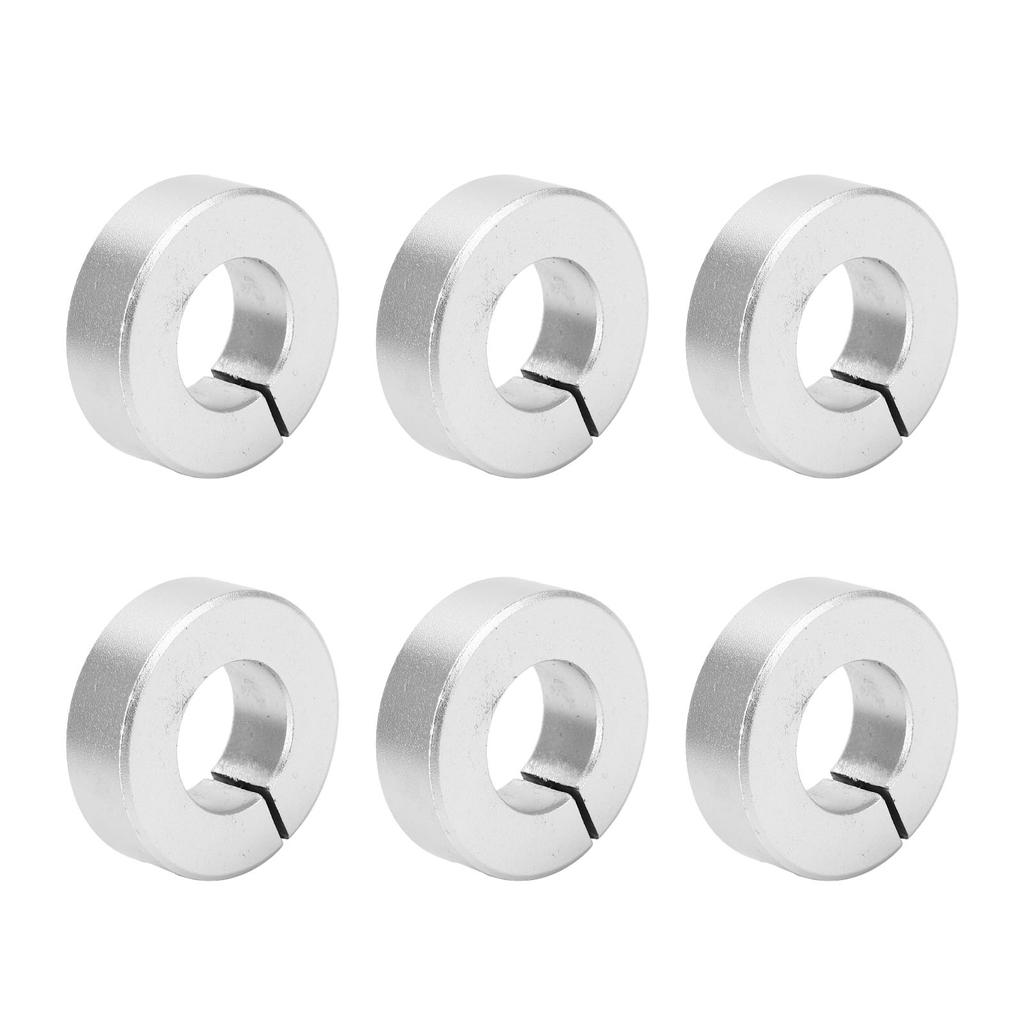 6 шт. Стопорное кольцо вала Алюминиевый сплав Прочное Легкое Зажимное кольцо Ограничитель линейного перемещения Отверстие 4 5 дюймов