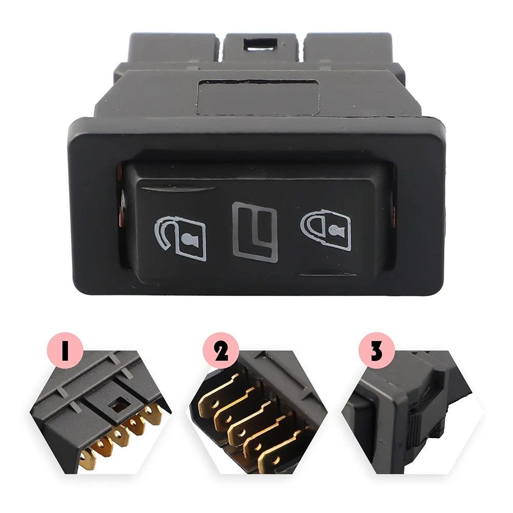 12V20A Door Glass Control 5 Pins Glass Lifter Control Button Car Door Power Switch Car Interior
