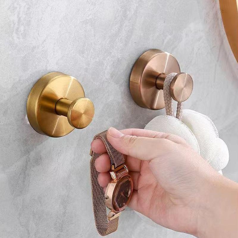 1 шт. Крючки на присосках из нержавеющей стали для душа, ванной комнаты, для подвешивания полотенец, халата, мочалки, крючок для стеклянных душевых дверей, плитки, зеркал