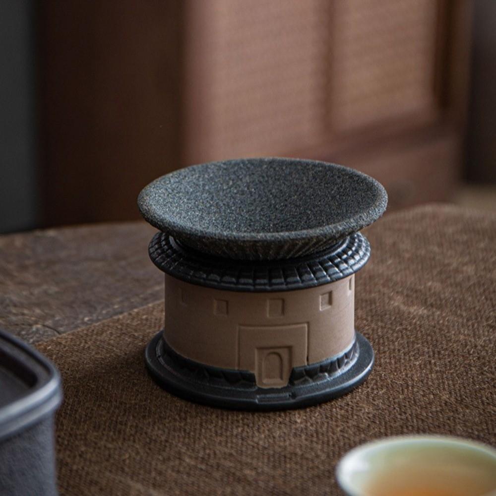 Non-Porous Microporous Ceramic Coffee Filter Reusable Hakka Earth Buildings Coffee Drip Cup Travel