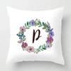 Home Decor Letter Pattern Pillowcase Bedroom Living Room Sofa Cushion Cover