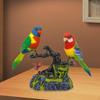 Talking Parrots Sound Activated Chirping Bird Creative Sturdy Simulation Home Office Desk Decoration
